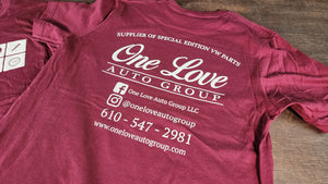 One Love Shop Shirt - Maroon