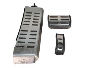 alu pedale auto Pedal Set - Aluminum Gas Brake Footrest aluminium lenker If you were wondering size:49cm gloss
