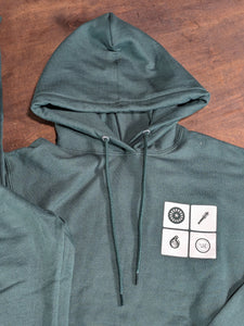 One Love Shop Hoodie - Forest Green