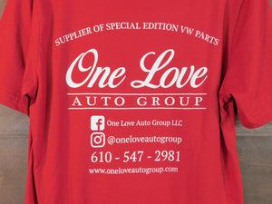 One Love Shop Shirt - Cherry Red