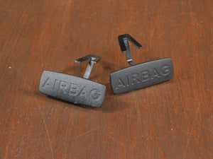 Airbag Emblems - B Pillar - Black - mk4